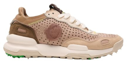 Satorisan - Chacrona Laser Premium - Casual Sneaker Damen - Vintage Leder Sportschuhe Bequem, Nachhaltig und Dauerhaft - Creamy Peach - 40