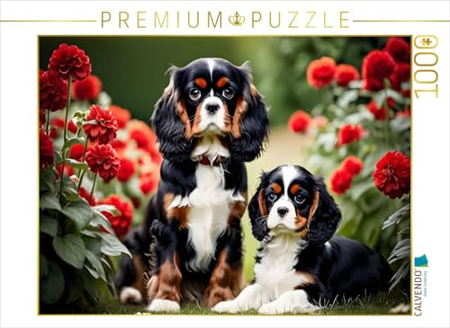 CALVENDO Puzzle Goldige Kavalier King Charles Spaniel | 1000 Teile Lege-Größe 64 x 48 cm Foto-Puzzle für glückliche Stunden