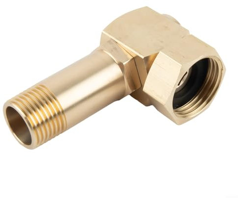 Gartenschlauchadapter Messing Drehverbinder Ersatzteil Armaturen für Schlauchtrommel 8,9 cm Länge auf 2,3 cm Metall Bewässerungsausrüstung, einfache Installation