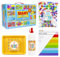abeec Ultimate Kids' Craft Bundle | 1000-Piece Giant Craft Box | 6 Stackable Art Trays | 1000 Assorted Pom Poms | 500ml Clear Craft Glue | 50 Sheets A4 Coloured Card