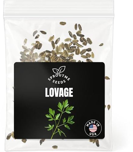 Lovage Seeds for Planting – 200+ Non-GMO Heirloom Seeds, Culinary Herb with Celery Flavor, Levisticum officinale