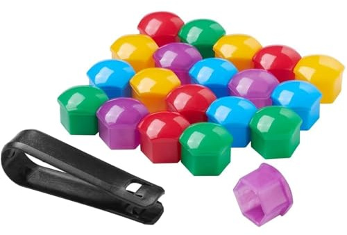BVTEEY 20 Pièces Cache Ecrou pour Citroen C4 Cactus 2014-2020, en Plastique Robuste Enjoliveurs de Boulons de Roue Facile à Installer (17mm)