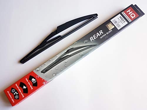 HQ AUTOMOTIVE Rear Wiper Blade HQ11 | Fits: Citroen C2 2003-up, C3 Picasso 2009-up, C5 Break, Fiat Bravo 2007-up, 500 2007-up, Ford KA MK2 2008-up, Mercedes B Class 2005-up, Mini Coupe 2004-2006