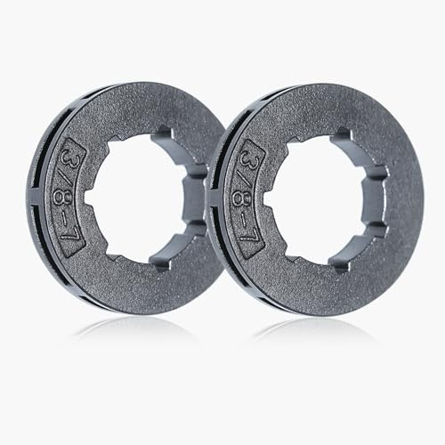 Haishine 2Pc/lot 3/8-7T Sprocket Rim (Small) for Husqvarna 50 51 55 154 254 Stihl 034 036 Chainsaw 19mm Inner Hole Replace #000 642 1249
