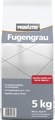 Primaster Fugengrau 5 kg 2-5 mm