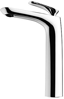 Mai & Mai Armatur Wasserhahn Bad Silber WAM-7201 | Waschbeckenarmatur 28cm hoch | Badinstallationen Einhebelmischer in modernem Design