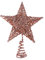 Amosfun glitzernder Stern aus Eisen für die Weihnachtsbaumspitze, Dekoration, Eisen, Rose Gold, 20 cm