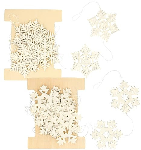 com-four® 2X Girlande aus Papier zur Weihnachtsdeko - Weihnachtsgirlande - Weihnachtsbaumschmuck - Fensterdekoration [Auswahl variiert] (2 Stück - 260cm)
