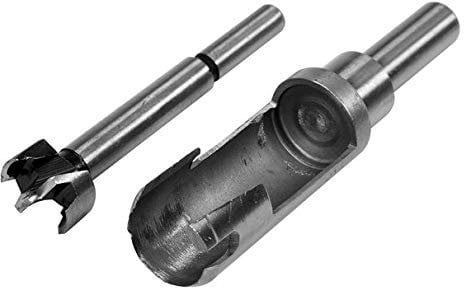 YATO 2 Tlg. Forstnerbohrer Scheibenschneider Zapfenschneider Oberfräser Fräsköpfe Topfbohrer Ausbohr- und Auffüllsatz 15-35mm, Durchmesser:20mm