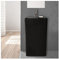 MOB-IN Lavabo Colonne Totem Céramique Noir H85 EKO