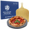 - Juego de piedra volcánica Etna para pizza + pala de pizza - redonda diámetro 35 cm - cocción sana y natural (piedra volcánica + pala)