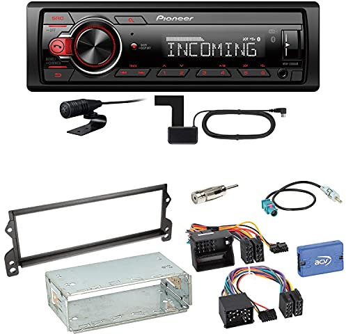 Pioneer MVH-330DAB Bluetooth Digitalradio USB AUX DAB+ Autoradio Einbauset kompatibel mit Mini R50 R52 R53