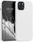 kwmobile Cover per iPhone 13 Custodia - Back Case per Smartphone in Silicone TPU - Protezione Gommata - bianco