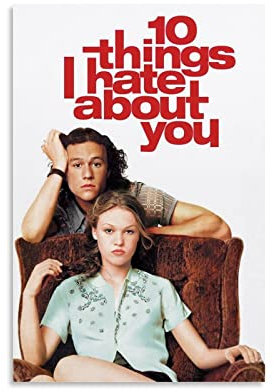 Filmposter 10 Things I Hate About You, Poster auf Leinwand, Wanddekoration, Bilddruck, moderne Familienschlafzimmer-Dekoration, Poster, 20 x 30 cm