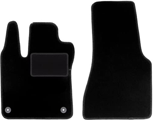 Wielganizator Automatte – Passend für Smart Fortwo III Schrägheck 2014-2020 – Velours – Autozubehör - Praktische Fußmatte Auto – 2-teilig - schwarz