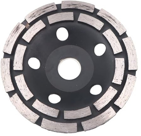 ZONADAH 7 Double-Row Diamond-Cup Grinding-Wheel Grinding Disc180mm for for Concrete and Paint, Epoxy, Mastic, Coating Removal