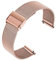 Lahviuu Bracelet de Montre Metal pour Homme Femme,Bracelet de Montre pour Montre Connectée et Montre Traditionnelle Dégagement Rapide Double Boucle 22mm Or rose