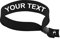 10 Nero Braccialetti in Tessuto Personalizzati – Fasce di Controllo per Festival, Eventi, Feste e Concerti, Bracciali in Tessuto Regolabili