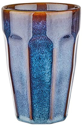 BUTLERS Latte Macchiato Tasse 330ml Porzellan -BERGAMO- Tee- und Kaffeebecher | Cappuccino Kaffee Tasse in Boho Landhaus Stil | Unikat mit Farbverläufen | Spülmaschinen- und mikrowellenfest