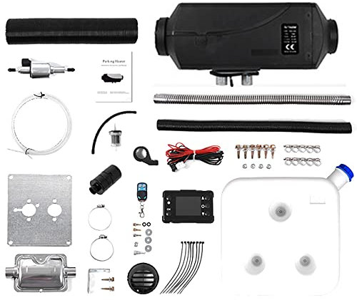 ARWIC 5 kW Diesel-Luftheizung, 12 V/24 V, Standheizung, LKW-Dieselheizung mit Schalldämpfer, Tank, Fernbedienung, für Fahrzeuge, LKWs, Wohnmobile, Wohnmobile, Schiffe, Anhänger 24V(5KW) C