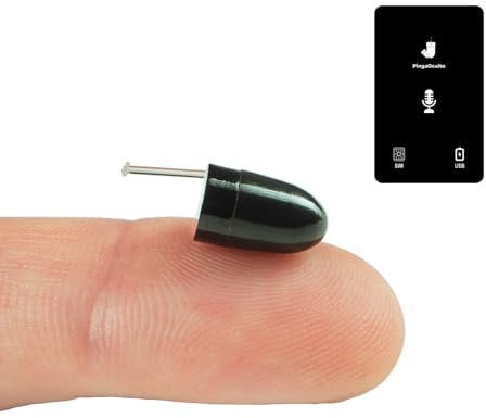 PingaOculto Oreillette Espion Ecouteur GSM Mini Invisible Examen VIP Pro Caché Carte NanoSIM avec Microphone - Casque sans Fil Discrete Ecoute Distance (Oreillette Espion VIP Pro UltraMini Carte GSM)
