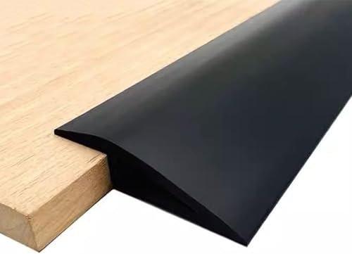 BLUEZY Selbstklebend Abdeckleiste, Teppichleisten Übergangsprofil, PVC Bodenleiste Ausgleichsprofil Boden Übergangsschiene Höhenausgleich 10-15Mm D,H15mm