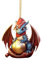 Weihnachtsdeko Innen Weihnachtskugeln Cooles 2D-Drachen-Weihnachtsornament, Bezaubernde Hängedekoration für die Festliche Jahreszeit Baumschmuck Weihnachten (A, One Size)