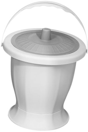 Healvian Toilette Pot à Urine Pot De Urinoir De Chevet Avec Couvercles Seaux à Urine En Pot Urinoirs Féminins Unisexe Crachoir Universel Plastique Hommes Et Femmes Réservoir D'urine