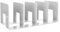 AOKWAWALIY 1 x Acryl-Buchstützen für Regale, Zeitschriftenaufbewahrung, Schreibtisch-Organizer, Buch-Aufbewahrung, Buchregal-Halter, Zeitschriftenhalter, Bürobinder, langlebige Buchstütze, Tisch,