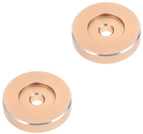 HOMSFOU 2pcs 45 Vinyl Record Holder Turntable Adapter 45 Big Hole Record Smooth Rotation