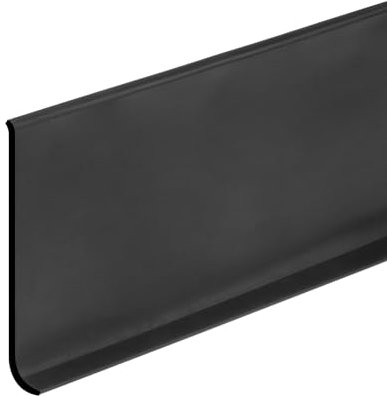 QUARKZMAN 3 m x 10cm Rivestimento per Battiscopa Rivestimento Flessibile per Modanatura Flessibile per Pareti Staccabili e Incollabili Colore Nero