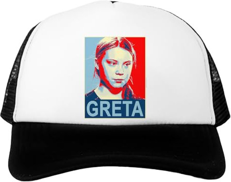 Udaytee Greta Thunberg Porträt Verstellbare Weiße Unisex-Baseballkappe Für Kinder