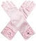 Husalsea Kinder Lange Handschuhe Mit Schleife Und Diamanten - Prinzessin Satin Handschuhe Für Hochzeit, Blumenmädchen, Geburtstag, Urlaub, Feier, Kostüm Party Zubehör (Pink)
