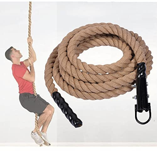 Jute Gym Climbing Rope for Fitness Training and Home Workouts 38mm x 3m