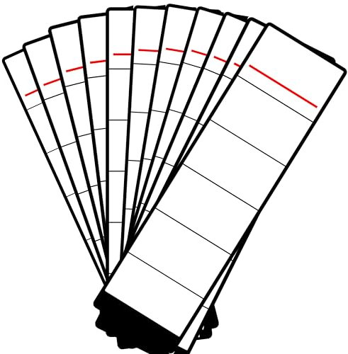 100 Stück Ordner Etiketten Selbstklebend Breit Ordnerrücken Aufkleber Etiketten 54 x 190 mm selbstklebend für 8 cm breite Ordner weiß
