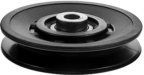 Supvox Austauschbare Fitness Riemenscheibe 90mm Nylon Schwarz Professionelle Seilrolle Für Kabelzuggeräte Langlebiges Zubehör Für Heimfitnessstudio Und Krafttraining