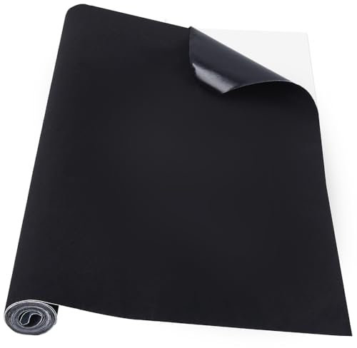 GORGECRAFT Self Adhesive Velvet Flocking Liner 3m x 45cm Felt Sheet Black Soft Velvet Drawer Liner Sticky Back Fabric Roll Peel and Stick for Jewelry Box Making Wallpaper Upholstery Art Crafts