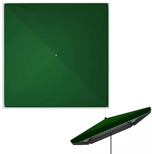 Rechteckige Abdeckung für Terrassenschirm, 2,5 x 2,5 m, 2 x 2 m, 3 x 3 m, Ersatztuch für Garten, Pool, Markt, Sonnenschirm, Ersatztuch