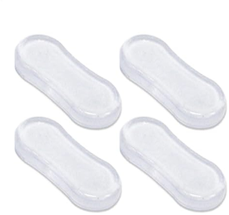 Toilet Seat Bumpers Pads - 4pcs Silicone Toilet Lid Pads, No-Slip Toilet Bumper Pads | Toilet Seat Bumper Replacement Kit with Strong Adhesive, Anti-Scratch Protective Toilet Bumpers for Hotels, Hospi