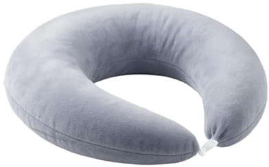 CROWNSHOP Reading Pillow Soft Gaming Pillow for Bed Sofa Floor Compact Cuddle Cushion for Working Crocheting Reading Gaming Gray