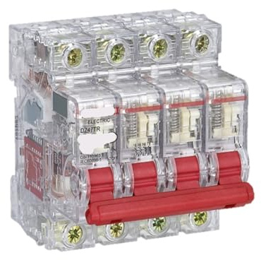 Interruttore magnetotermico DZ47TR DZ47TR Trasparente 6kA 4P Tipo C 25A
