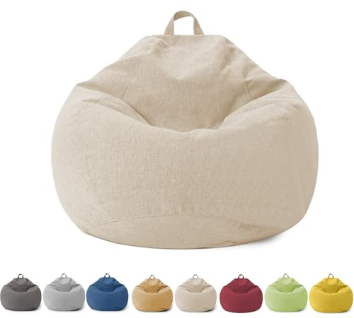 BOYIFEIJIE Housse de Pouf sans Rembourrage avec Fermeture éclair - pour Adultes et Enfants - 100 x 120 cm - pour Chambre à Coucher, Bureau, Salon, Terrasse