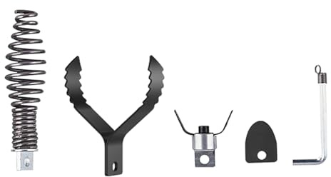 5 Stück Rohrreinigungswerkzeug Abflussschlangen Bohraufsatz zur effektiven Entfernung von Fetten und Wurzel in Abfluss-Systemen Gewerbe Rohrreiniger