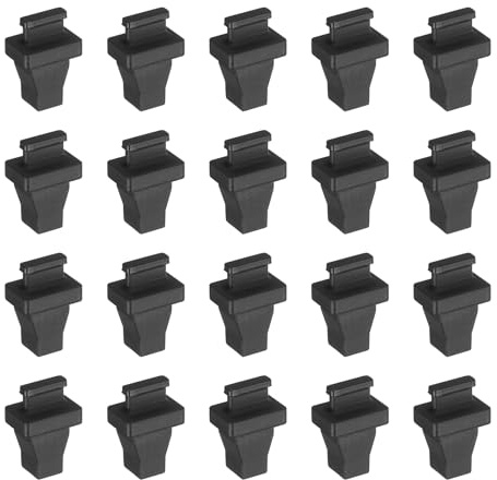 QUARKZMAN Lot de 100 Bouchons Anti-Poussière SC Bouchons en Silicone Noir | Pour Fibre Optique, Protections Pour Ports De Commutateur Réseau, Pour Switches Routers Media Converters