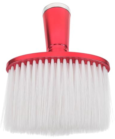 ifundom Brosse de Cou Électrolytique Rouge à Poils Doux en Nylon, Plumeau de Barbier pour Coupe de Cheveux et Nettoyage, Outil Polyvalent pour Salon de Coiffure et Usage Professionnel