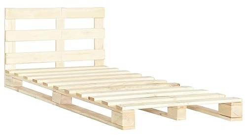 Generisch Palettenbett Massivholz Kiefer 120×200 cm,Möbel,Betten & Zubehör,Betten & Bettgestelle,35.7KG,285243