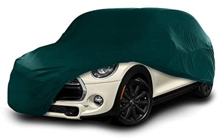 Cosmos - Indoor Car Cover compatible with main Hatchback models, Elastic, Breathable and Dustproof Fabric, Soft Lining, Snug Fit, Green