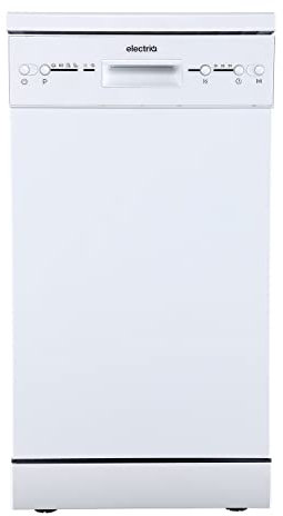 electriQ Freestanding Slimline Dishwasher - White