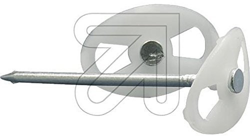 Eltric 100er Pack Nagelscheibe 25/38 mit Stahlnagel 70mm