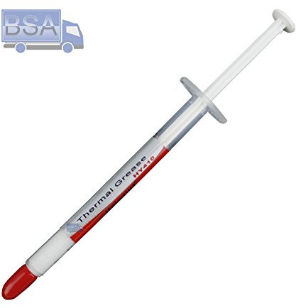 Halnziye 5 x Pâte Thermique pour CPU HY410 0,5 g Blanc 1.42 W/m-k Thermal Grease 5 x